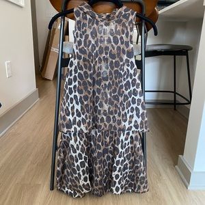 Cheetah print dress w/ built in shorts